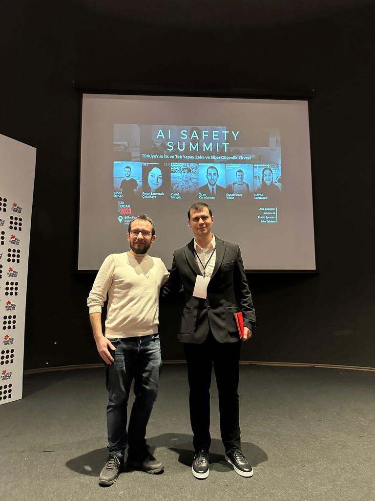 Our software and AI engineer Burak İkan Yıldız participated in the 'AI Safety Summit' event and made a presentation with the name 'AI in Authentication Systems'. We are proud to be presented by dear Burak. What an inspirational talk it was! #ai #kyc #knowyourcustomer