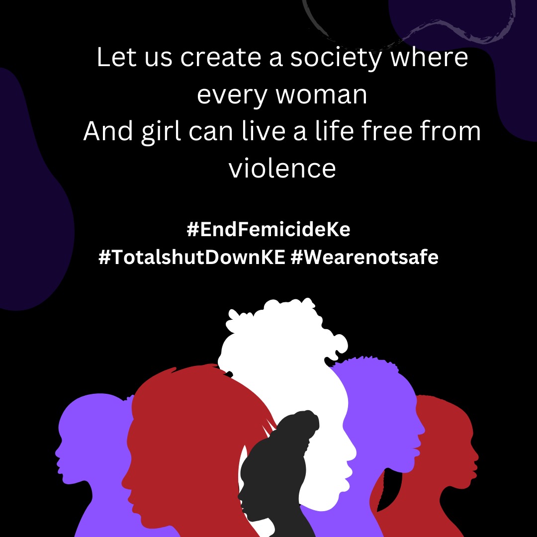 Close your eyes and think about someone you love - a mother, a sister, a friend. Now imagine them living in fear every day. It's time to stand up and speak out against violence.
#Ewo #EndFemicideKe #TotalshutDownKE #Wearenotsafe #kisumuprotest
