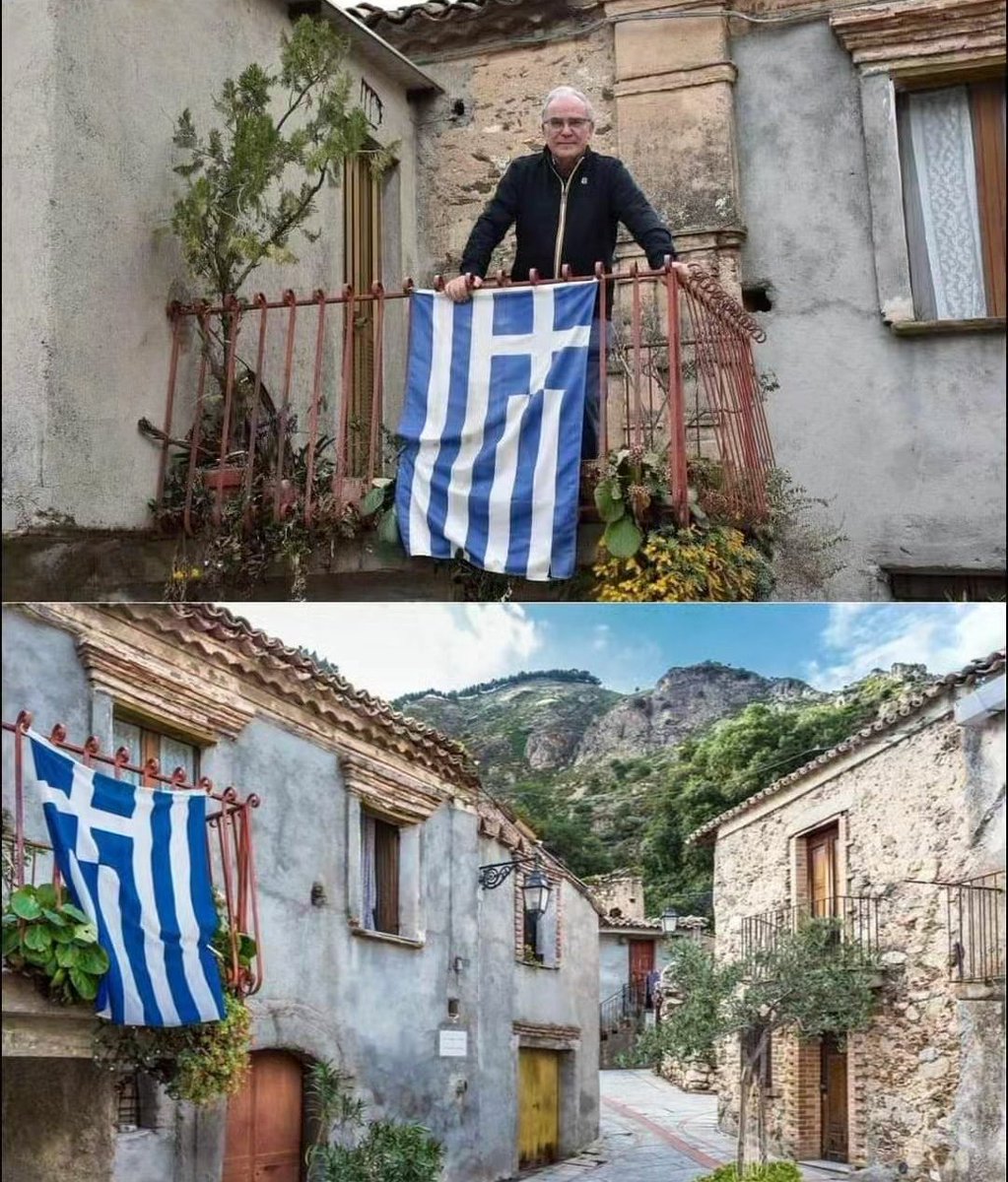 Greek flags in beautiful Medieval Greek-speaking village of Gallicianò in Calabria, also known as 'Citadel of Great Greece', Italy.

Calabria is known as the crossroads of Mediterranean cultures and throughout its history has been home to several people, especially the Greeks,…