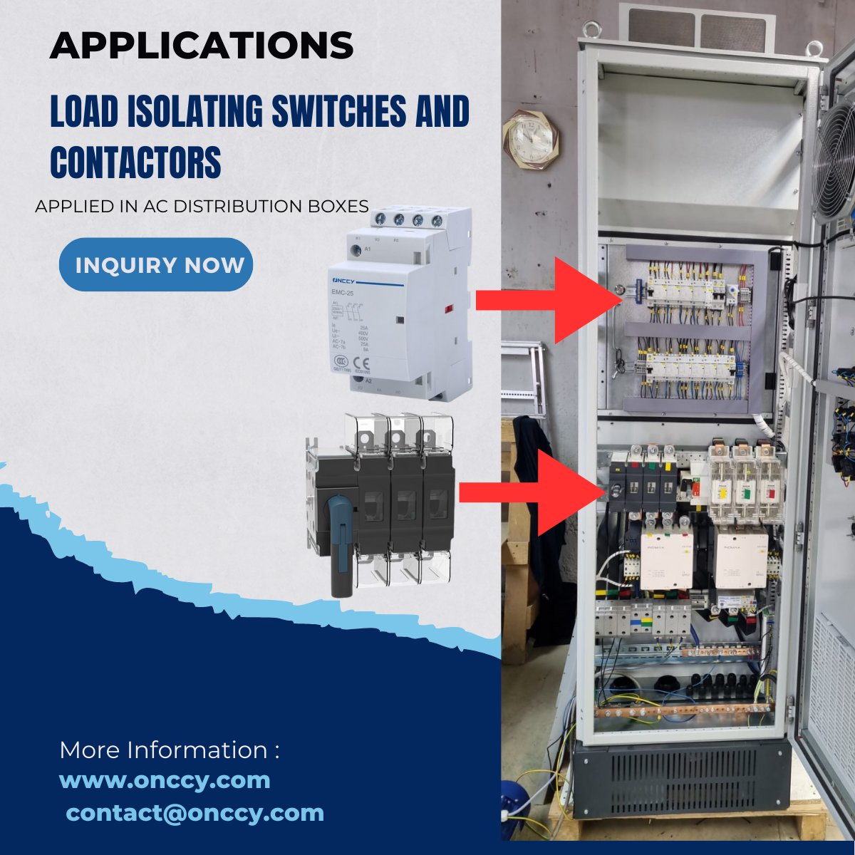 We're excited to share that our latest application cases have been a resounding success! The ONCCY AC Load Isolation Switch and Contactor are now seamlessly integrated into AC energy storage cabinets, receiving outstanding feedback from our partners. 🚀
#pvsolar