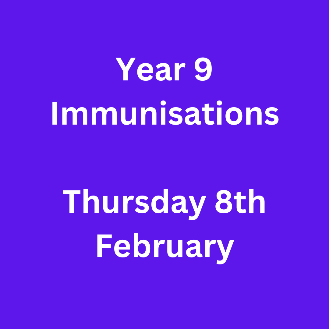 Dear Parents/ Carers of Year 9 students Please complete the form in link below to consent or withdraw consent for Tetanus, Diphtheria & Polio (Td/IPV) & Meningitis ACWY Immunisations. The link will close on Thursday 1st February. nhsImms.azurewebsites.net/session/8169e9…
