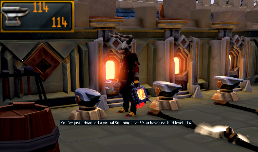 IsolatedNerd's tweet photo. 114 Smithing, 6 levels to go! https://t.co/rX6FfJS7b5