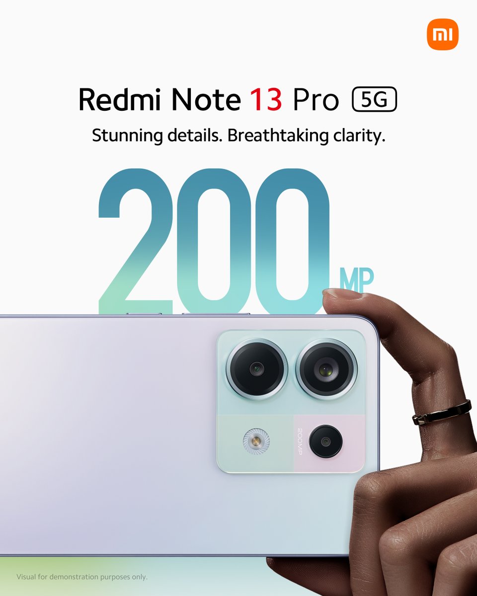 Xiaomi's tweet image. A snapshot of the next-gen 200MP camera experience on #RedmiNote13Pro5G that makes #EveryShotIconic!

✨Cutting-edge hardware: advanced optics ➕ OIS stability ➕ brand new sensor
🚀Powerful software: Xiaomi Imaging Engine