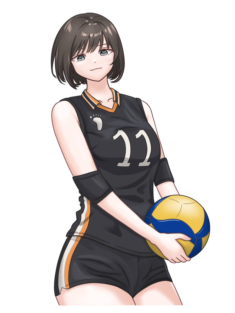 hanadairo4225's tweet photo. 月島颯希(つきしまさつき)
身長215cm　バレー部キャプテン

TRPG用に作ったオリキャラです。ユニフォームはごりごりにハイキューを参考にしました((

#絵柄好みって人にフォローされたい 
#冬の創作クラスターフォロー祭り https://t.co/ovfE3EmLpM