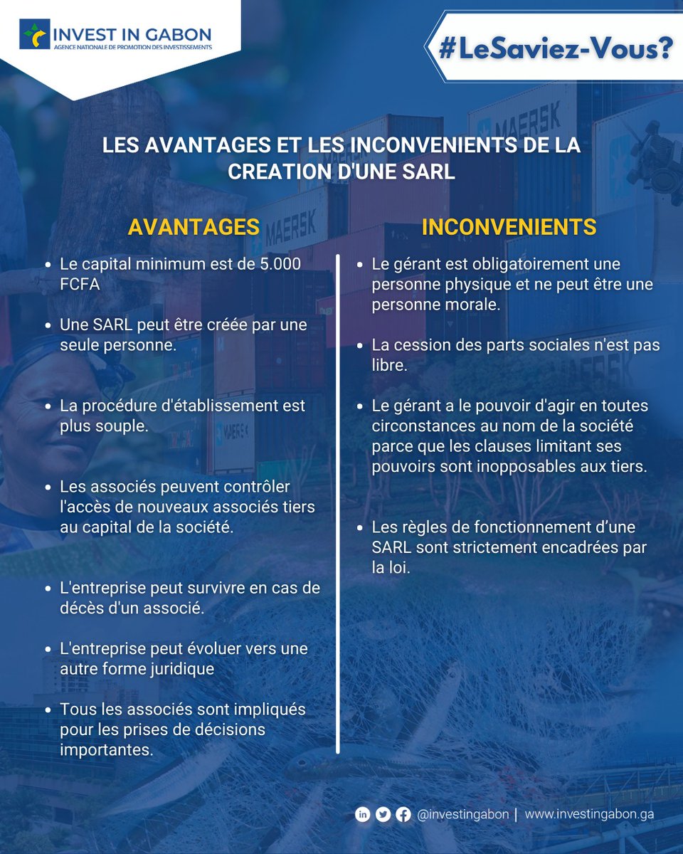 🔴 Le choix de la forme juridique de votre entreprise est très important. De nombreux paramètres sont directement liés à celle-ci.

Identifiez les avantages et les inconvénients d'une société à responsabilité limitée (SARL)⤵️