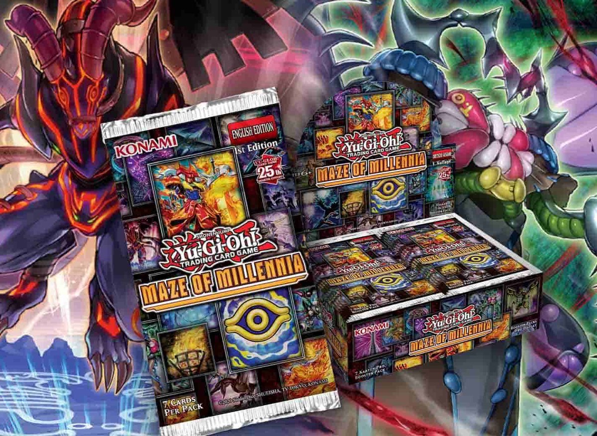 CardTradeIOM's tweet photo. 🔥 Unleash the future of dueling with the newest Yu-Gi-Oh! – Maze of Millennia set. Check out our latest blog post to learn more about the hottest cards and best winning strategies of
 #MazeOfMillennia #YuGiOh 🃏🔮 
LINK: https://t.co/fbOoCXfzKk https://t.co/5pYVxJem4L
