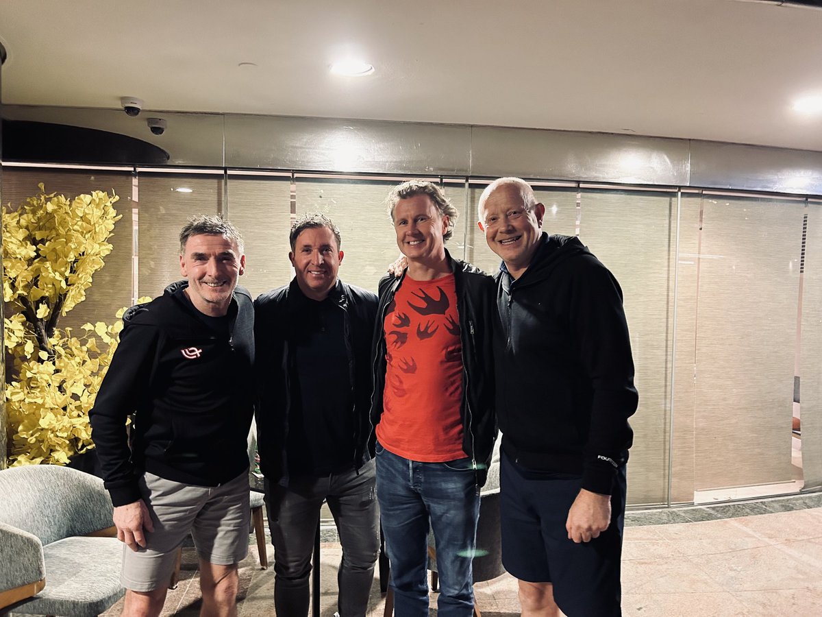 Great trip and always great to meet up with old team mates #lfc