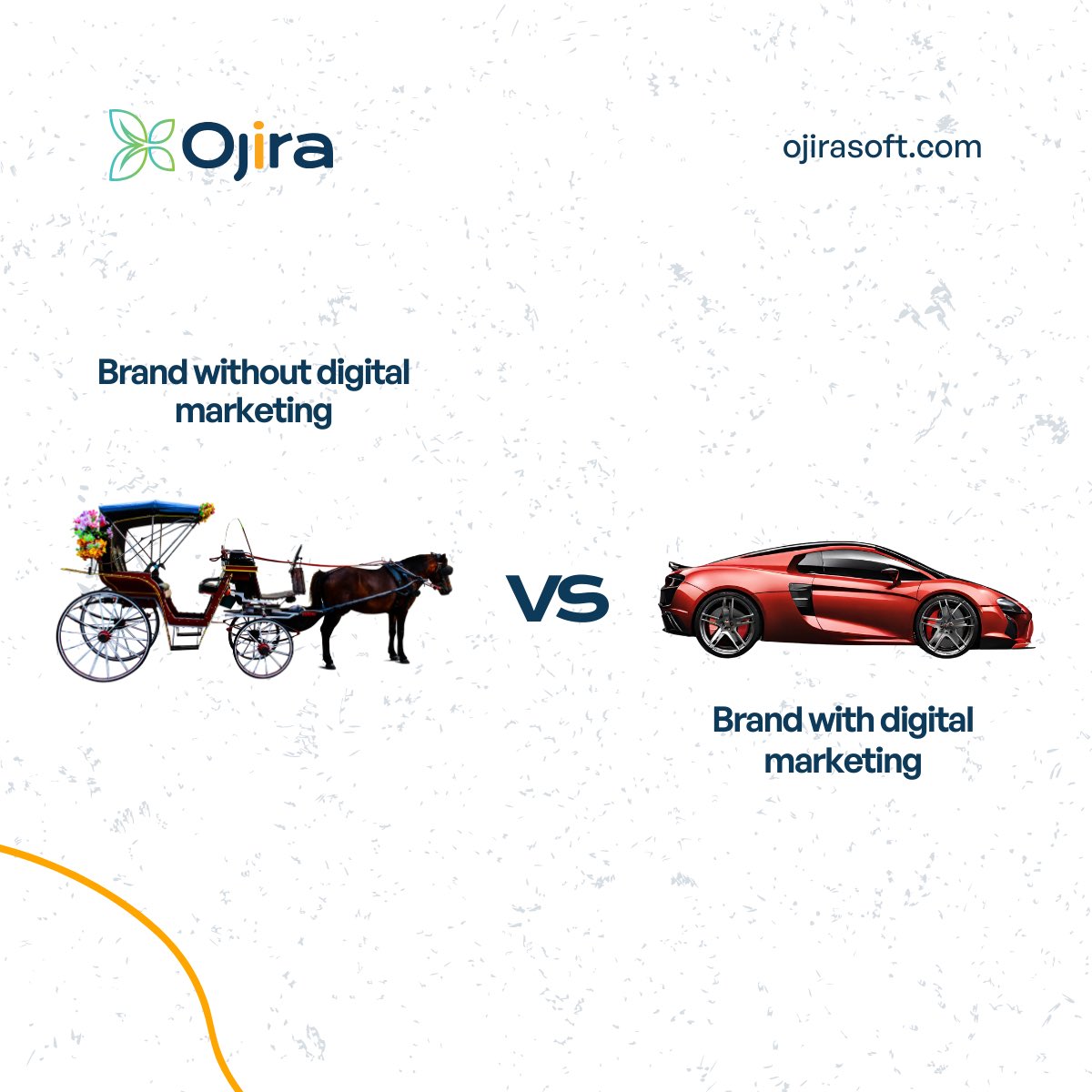 OjiraSoft's tweet image. What’s the difference between a brand without digital marketing and a brand with digital marketing? 🤔 
One is stuck in the past, and the other is zooming into the future. 🚀 
DM us now and let’s help you create a strategy that works for your goals and budget!