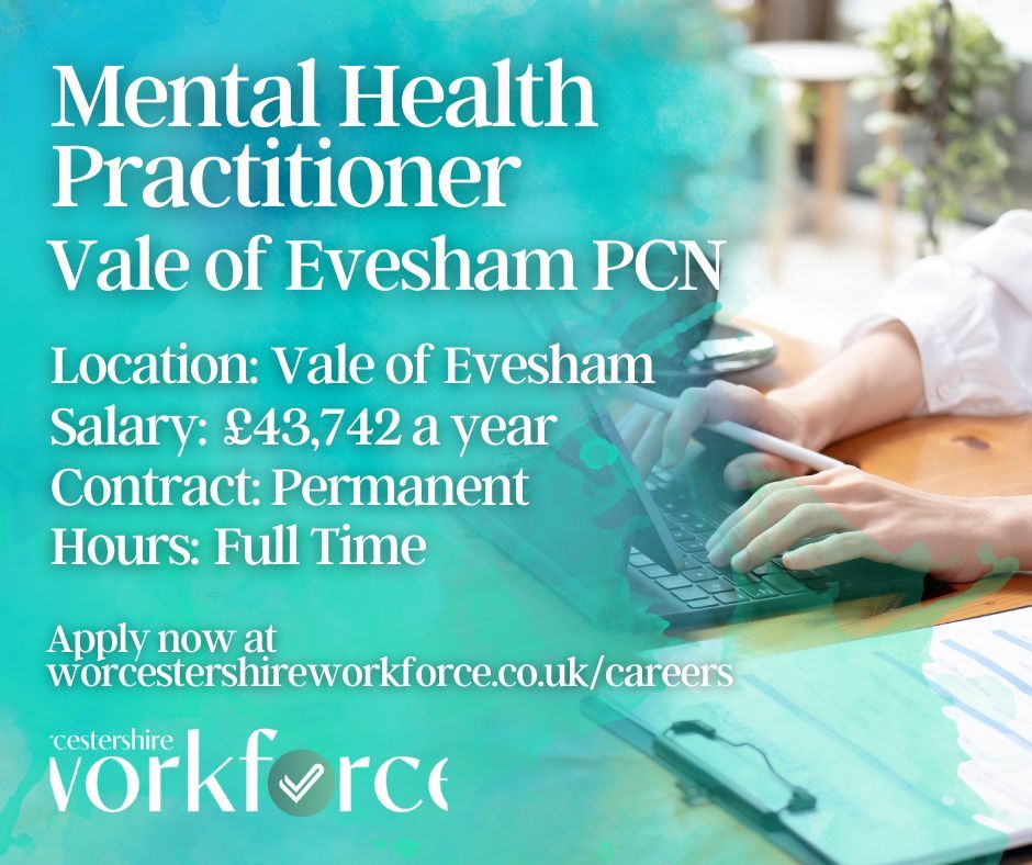 VertisHealth's tweet photo. We are excited to announce our latest opportunity with the Vale of Evesham PCN - please visit https://t.co/4098MVVaiW to apply, or just for more information! https://t.co/6Ou3T3SrNA