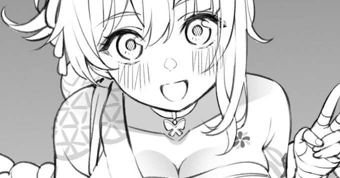 FANBOXやその他支援サイトの550プランにて宵宮のイラストラフと差分を投稿しました。
宵宮「どしたん、ウチも撮ってくれるん?」 旅人「宵宮、毛が…」(没イラストラフ)|立つ屋(Tatsuya)|pixivFANBOX https://t.co/OWKMuOOl3h 