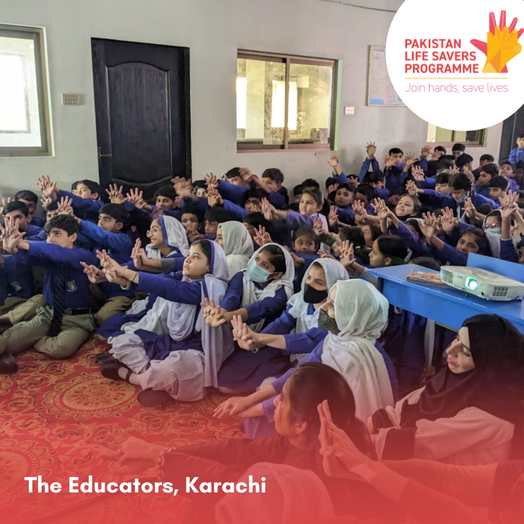 LifePLSP's tweet photo. Empowering young heroes! π 50+ students at #TheEducators dive into CPR and bleeding control through #PakistanLifeSaversProgramme. πͺ Kudos to the youth shaping a #NationOfLifeSavers! π΅π° #CPRTraining #YouthHeroes @JunaidRazzakMD @Creasuscitate @NuraliJivani https://t.co/aRx9HlHZQS