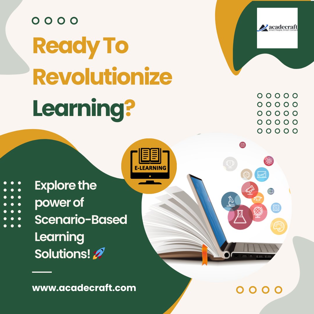 robertpatt6990's tweet image. Ready to revolutionize learning? Explore the power of Scenario-Based Learning Solutions! 🚀
acadecraft.com/learning-solut…
#scenariobasedlearning #scenariobasedelearning #scenariobasedlearningsolutions