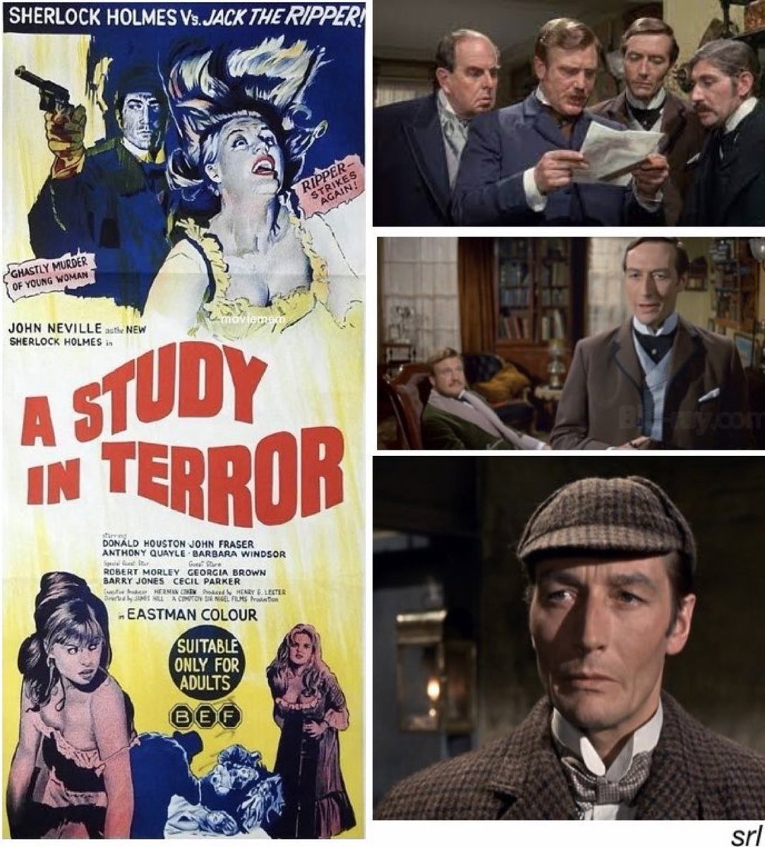 SaveRedlandLibr's tweet photo. 11am TODAY on #LegendXtra
The 1965 #Crime #Thriller film🎥 “A Study in Terror” directed by #JamesHill and written by #DerekFord & #DonaldFord
Inspired by characters from the #SherlockHolmes stories of #SirArthurConanDoyle
🌟#JohnNeville #DonaldHouston #AnthonyQuayle https://t.co/C8dlEHVVga