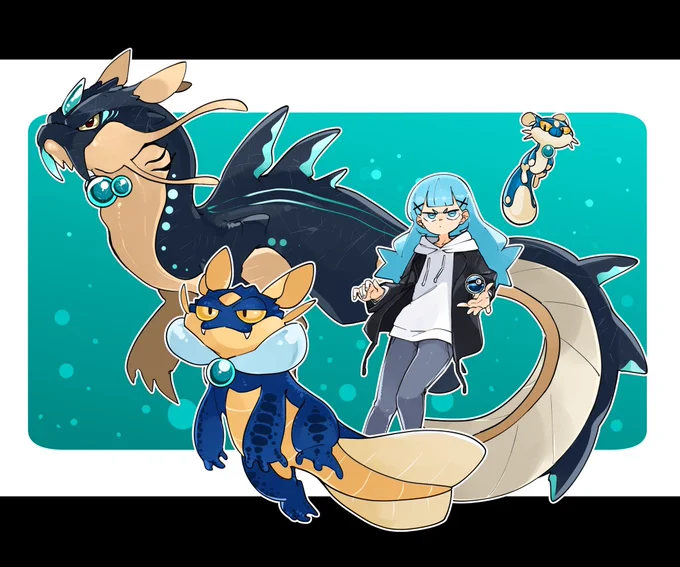 パルワールドが話題なので  ここでまたろうオリジナルのポケモン風モンスター貼っときます  みずタイプ:ミズウソ→ヌートラン→タキガシラ  ほのおタイプ:タネビガニ→エンガザミ→ズキャンドラ  くさタイプ:ハガクレ→モギマル→ササクルム