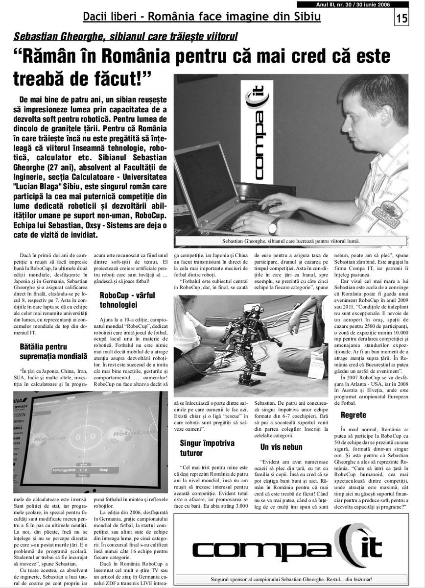 Oxsy_Sibiu's tweet photo. Something from mothballs, from the faraway 2006, when I was still annoyingly young. I was saying back then, that I was staying in Romania because I still think there is a lot of work to be done. And I really stayed, and there was a lot of work. I continued my madness and passion. https://t.co/5pgpyH4MX5