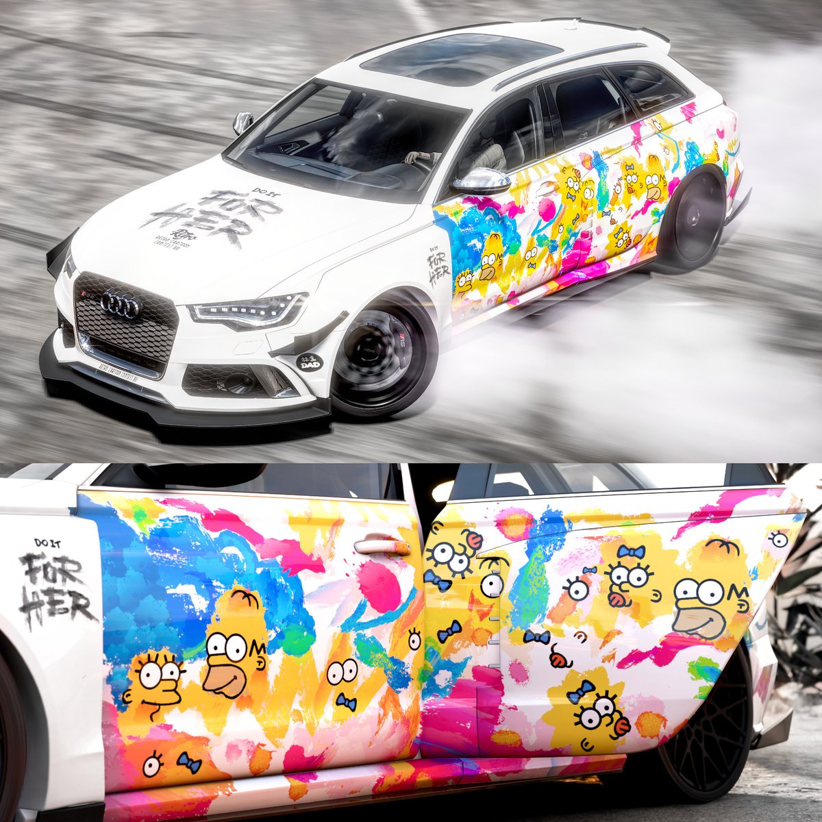 FormFirm (@formfirm) on Twitter photo Homer explains how he can keep going for his Daughter. DO IT FOR HER. This livery is based on a painting I did with my Daughter.
This is for the Retro Cartoon contest <a href="/ContestRetro/">Retro Cartoon Contest</a>
2015 Audi RS6 Avant
Do it for her
sc: 626 029 734 Homer explains how he can keep going for his Daughter. DO IT FOR HER. This livery is based on a painting I did with my Daughter.
This is for the Retro Cartoon contest <a href="/ContestRetro/">Retro Cartoon Contest</a>
2015 Audi RS6 Avant
Do it for her
sc: 626 029 734
