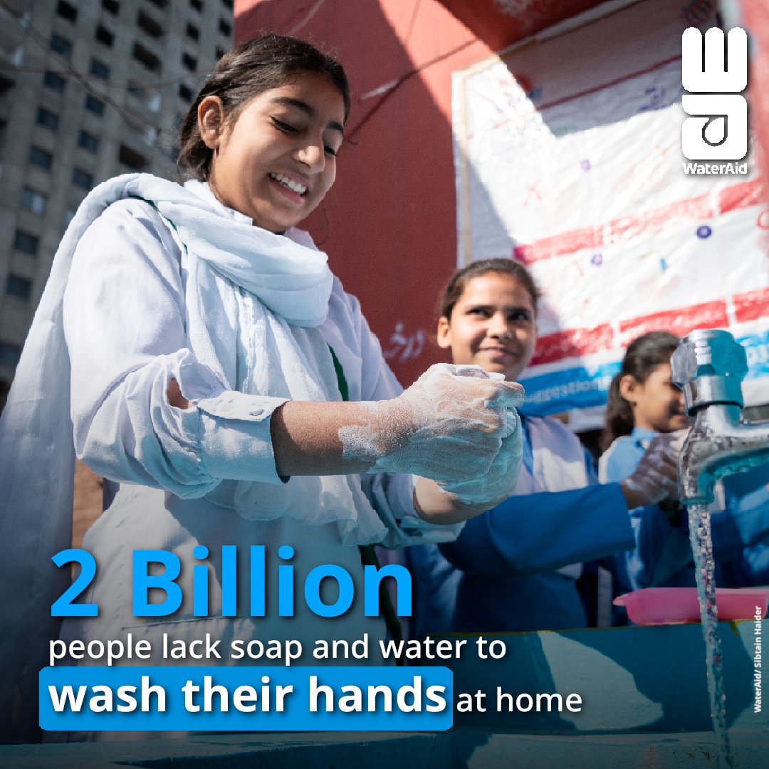 Join us in the fight for basic hygiene for everyone, everywhere! Nearly 2 billion people worldwide still lack access to soap and water at home.

Let's make a splash for change!

#WaterAidPakistan #Hygiene #WASH #CleanHands #Handwashing #Water4Climate