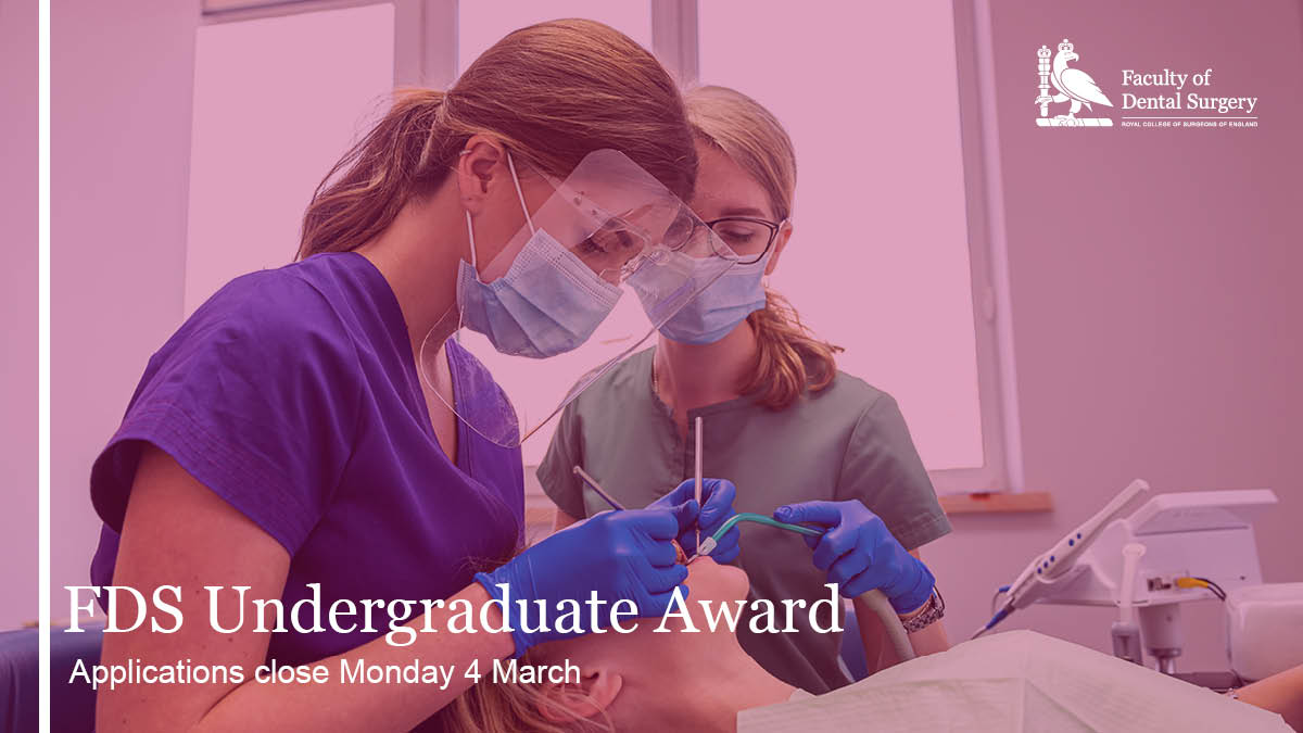 Applications for our 2024 FDS Undergraduate Awards are officially open! The award celebrates dental students and their excellent initiative, hard work and contributions to the profession. Apply now and have the chance to win a £400 prize: ow.ly/aQPz50QssaP