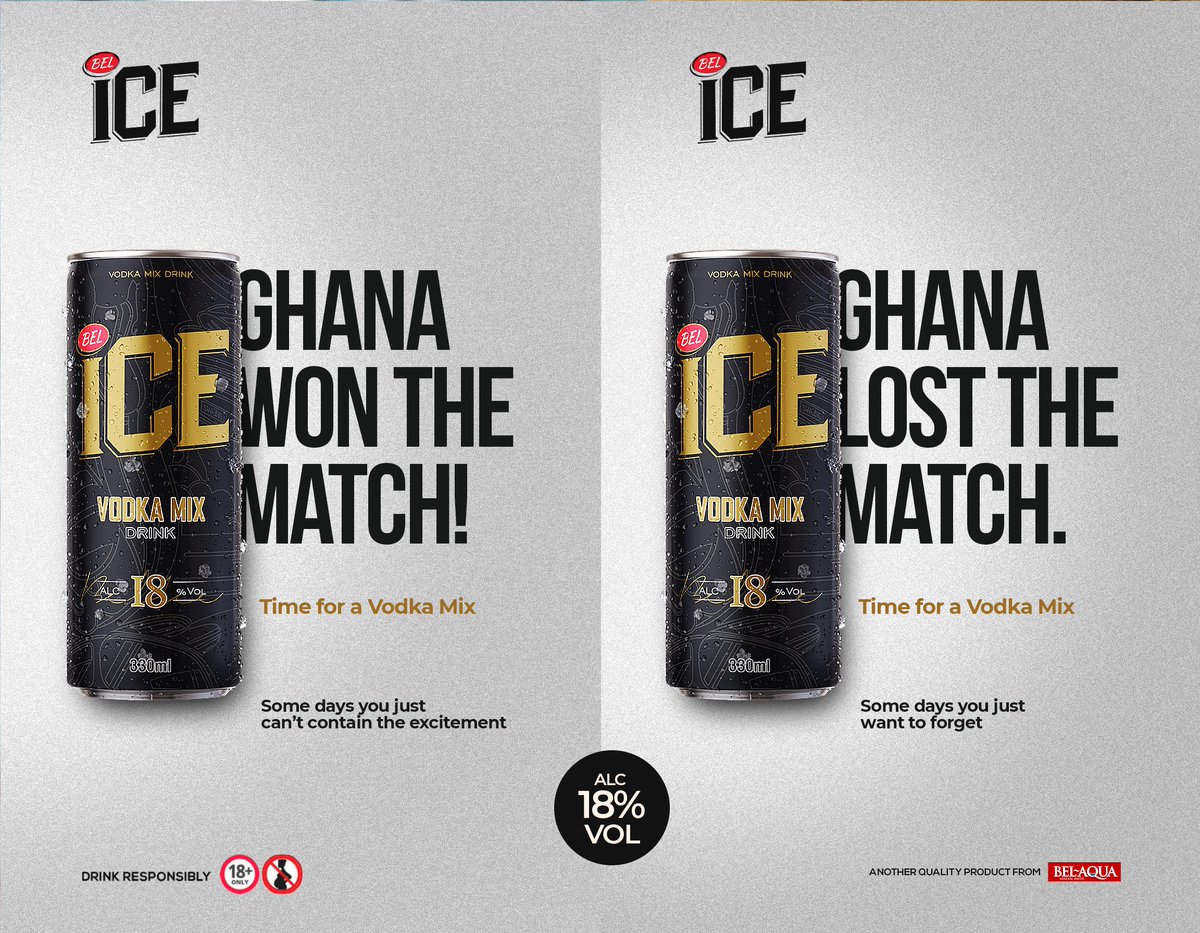 Bel7star's tweet photo. Today be today, We are ready for all the emotions. Bel Ice Vodka mix dey stand by for you👍🏾. #ghanablackstars #belice #bossitup #DrinkResponsibly https://t.co/7HOpMjkUic
