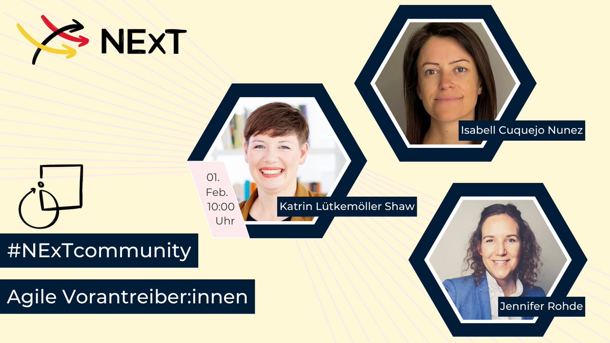 Das Jahresauftakttreffen der #NExTcommunity steht an - am 01. Februar um 10 Uhr. 
Ihr seid wieder herzlich zum Mitdiskutieren eingeladen!
Zur kostenlosen Anmeldung geht es hier: next-netz.de/veranstaltunge…