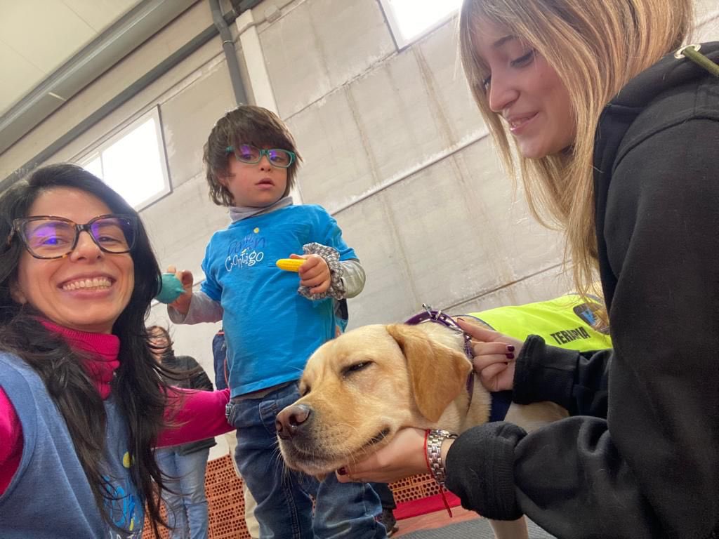 k9malaga's tweet photo. 🐾 ¡Gracias @DownContigo por la visita de este pasado fin de semana!

Hemos disfrutado mucho con vosotros, enseñando la gran importancia de las actividades asistidas con perros y los perros de terapia para las personas con diversidad funcional cognitiva.

🔴⚫️🟡 #K9Malaga https://t.co/YSAhtNr6Wl