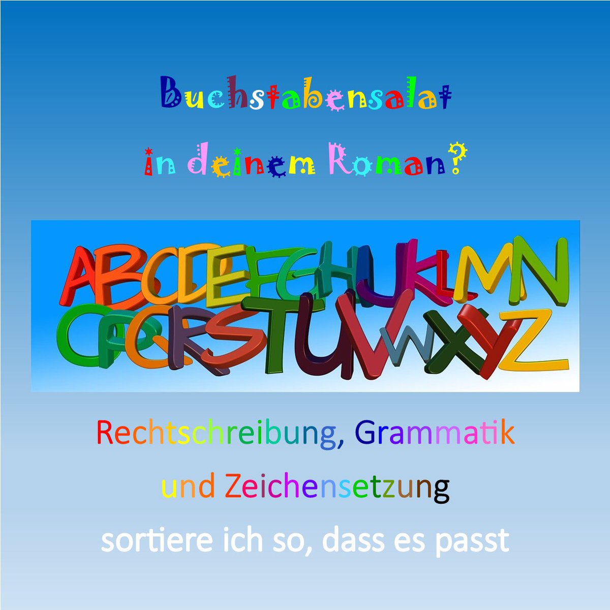 Mit einem #Korrektorat der #Rechtschreibung, #Grammatik und #Zeichensetzung kriegst du #Schliff in deinen #Roman