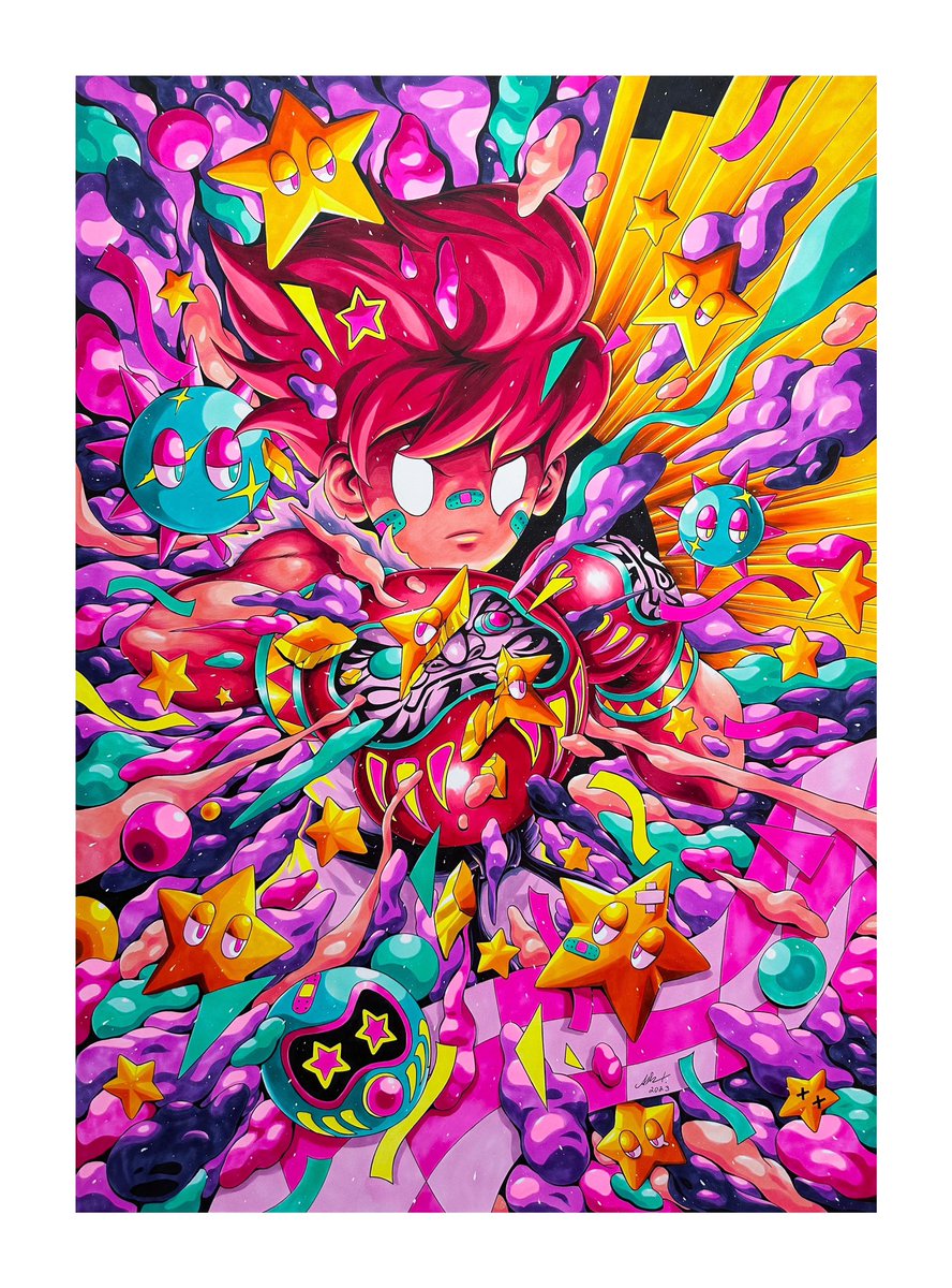 Fighters🥊✨
Available now at 1.80 E
Owner will received NFT+Physical painting✨

size 59.4x84.1cm