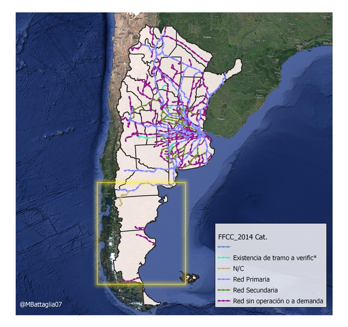 Sale hilo Transpatagónico 🚂🇦🇷

En este post vamos a ver dos de las propuestas, de comienzos y mediados del SXX. La de Ramos Mexia y Bailey Willis y Guglialmelli.

Arrancamos  con la pregunta que surge cuando uno ve la Patagonia. ¿esos ramales alguna vez pensaron en unirse?