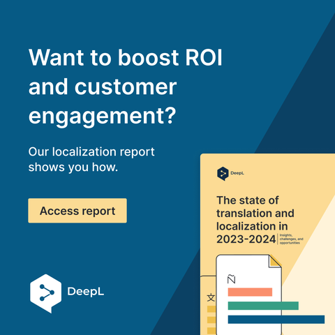 The data doesn’t lie—localization improves ROI and customer engagement. 🚀

Find out how in DeepL’s 2023-24 localization report: dee.pl/dqj6m