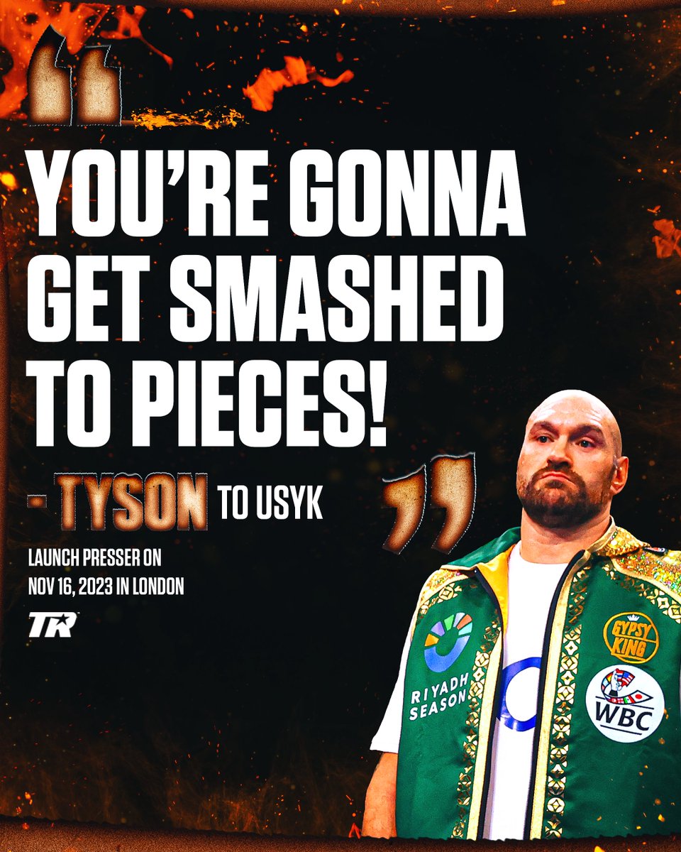 .@Tyson_Fury's message to Usyk is very clear 👀 #FuryUsyk | FEB 17 | Riyadh, Saudi Arabia