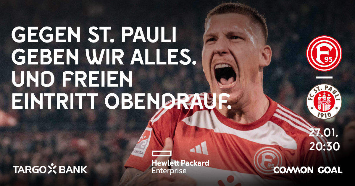 #FortunaFürAlle Wir befinden uns mal wieder in einer besonderen Heimspielwoche 🤗 Absolutes Topspiel in der 2. Bundesliga & Ihr zahlt keinen Eintritt 🫶 Nochmal die Bitte: Stellt Eure nicht benötigten Tickets im Zweitmarkt ein 👉 tickets.f95.de/f95/Synway/ByP… #f95 | 🔴⚪️ |🔜 #F95FCSP