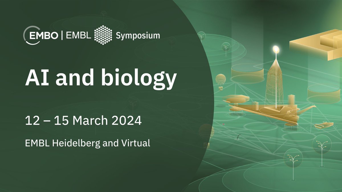 Registration for on-site attendance to the EMBO | EMBL AI and biology symposium closes on 30 January! #DigitalDiscovery and #MolecularOmics are pleased to be sponsoring poster prizes, don't miss your opportunity to take part! Find out more and register: embl.org/about/info/cou…