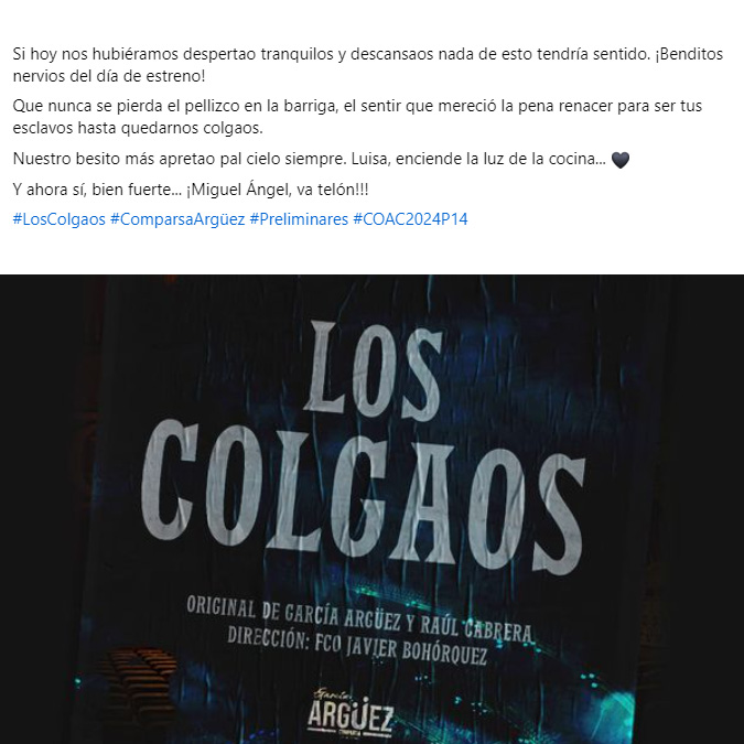 La Comparsa de García Argüez y Raúl Cabrera tweet media