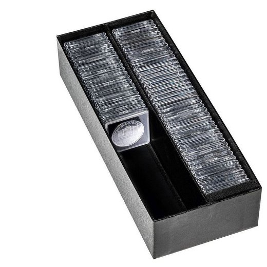 filatelicly's tweet image. #Leuchtturm #archivebox for Quadrum capsules and coin holders is made with high-quality workmanship and the elegant design in matt black is ideal for storing 80 quadrum coin capsules or 160 coin holders! bit.ly/3qBX4Qe We ship worldwide!