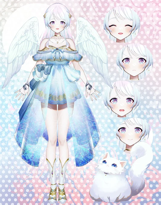 Qooo!!所属、ゆらさんのLive2D用のお姿を担当させていただきました! 