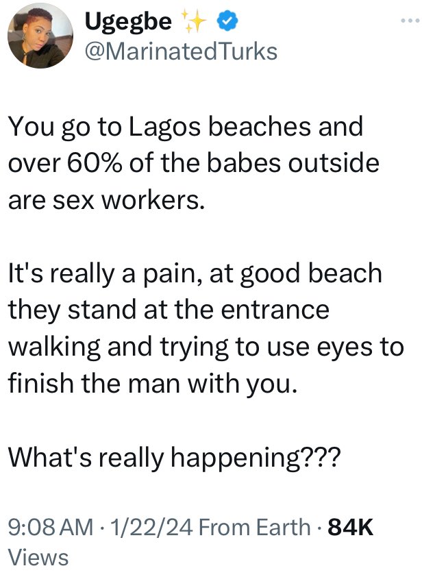 instablog9ja's tweet photo. Lady queries beach-goers in Lagos State https://t.co/VGB39P4KGE