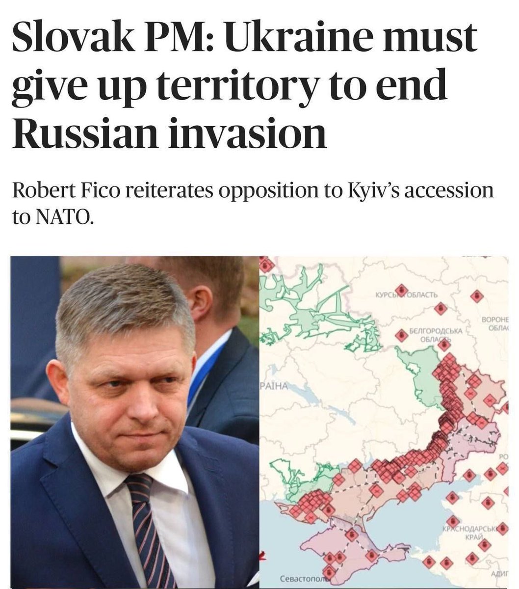 🤬 Another puppet of Putin in Europe called on Ukraine to give up the occupied territories

'There must be some kind of compromise. Why do they expect the Russians to leave Crimea, Donbas and Luhansk? This is unreal,' said the pro-Russian prime minister of Slovakia, Robert Fico.