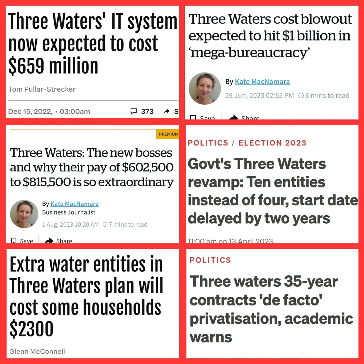 NuZillund's tweet image. Option 1. Pay for water infrastructure locally via your rates just like you always did. 

Option 2. Pay for water infrastructure nationally via your taxes BUT with BILLIONS in extra payments for BUREAUCRACY and RENT SEEKING. 

It's not that complicated. #3waters #nzpol