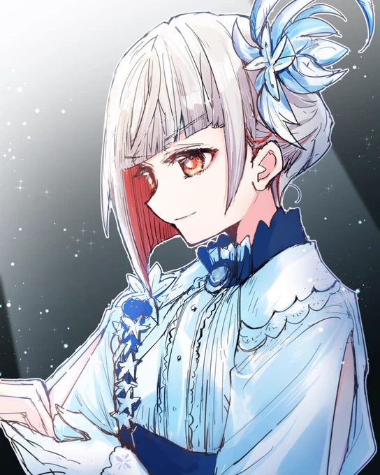 SR氷の騎士(Eisritter)の綴理先輩、ビジュが良すぎて演劇部で「衣装合わせで3人倒れた」「一緒に舞台に立てる村野さんはすごい」「DOLLCHESTRAさいきょー(真顔」みたいな話になっていてほしい #蓮ノ空美術部 