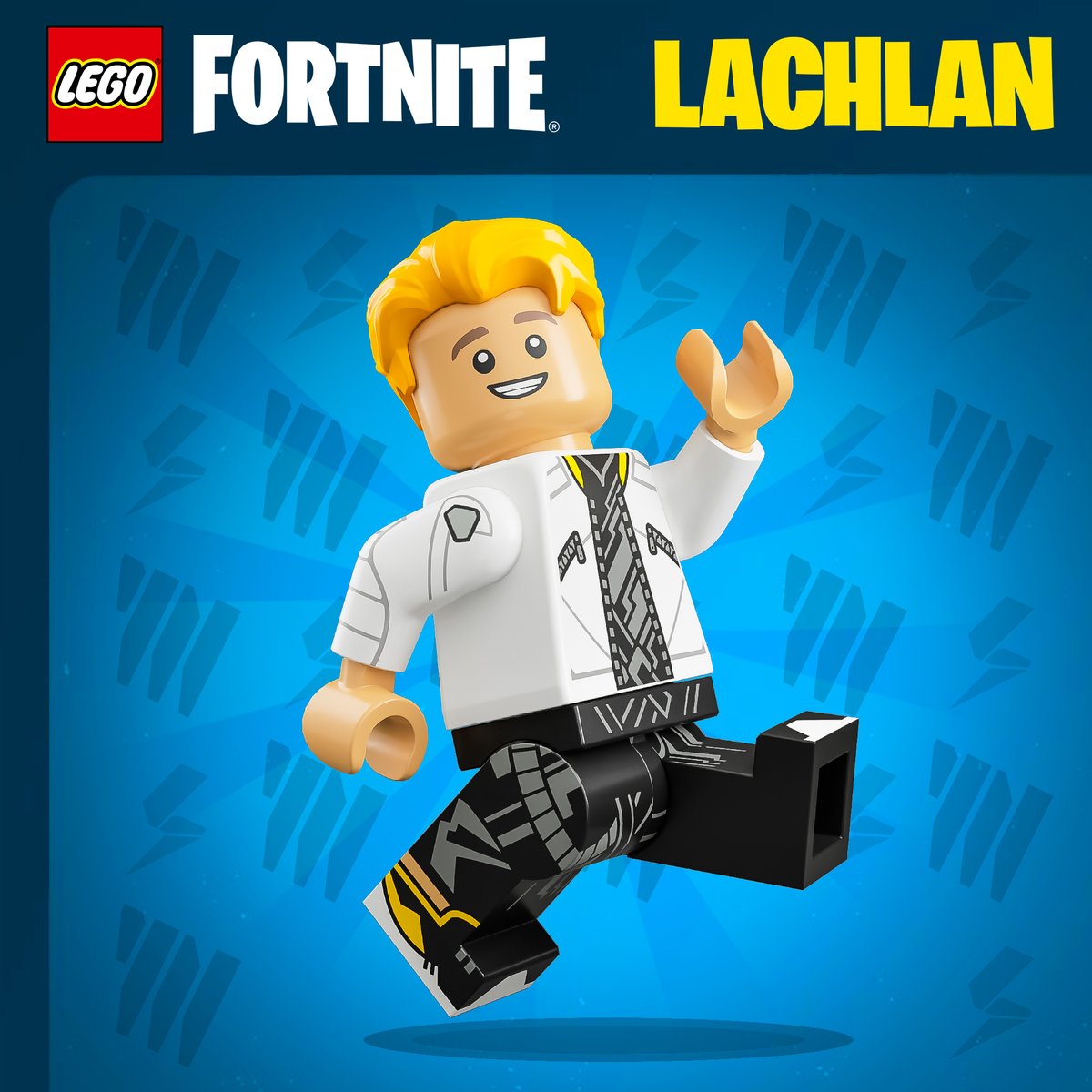 Guy from... LEGO? New LEGO Fortnite style in game tomorrow! Use Code Lachy #EpicPartner