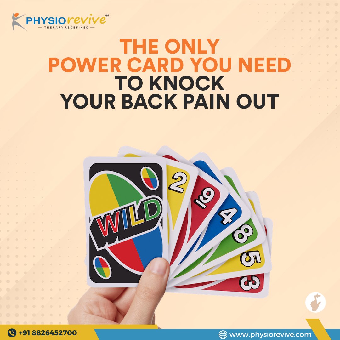 Discover the ultimate power cards to tackle back pain! 🃏
Take a Walk, Improve Your Posture, Lift Safely, and Set Aside Sun Time.
To book an appointment, call on📞 8826452700
Or Visit us at :- phsiorevive.com
#BackPainRelief #HealthWellness #spinalhealth #spinecare