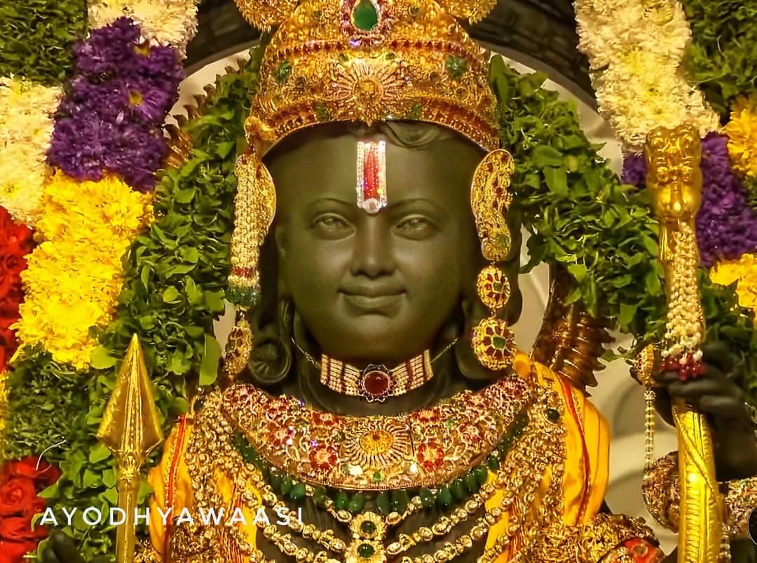 Yagyesh003's tweet photo. भए प्रगट कृपाला दीनदयाला
लोचन अभिरामा, तनु घनस्यामा, 
 पौष मास के पावन शुक्ल पक्ष के द्वादशी तिथि के मृग शिरा नक्षत्र में मर्यादा पुरुषोत्तम भगवान श्री रामचंद्र जी का वैदिक मंत्रोच्चार के साथ भव्य मंदिर में प्राण प्रतिष्ठा 
जय श्री राम 🙏🙏 https://t.co/jUEEYkp7mb