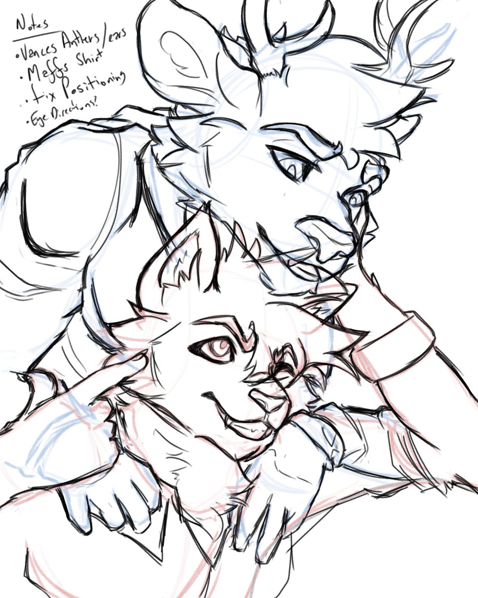 MaffDoesArt's tweet photo. Final season inventory got finished at work, so we've got more time for art!!!  It's gonna be late but some rough progress got made with the @VanceTheBuck.  Almost done!
#furry #furryartist #furryart https://t.co/4n6erVOUSb