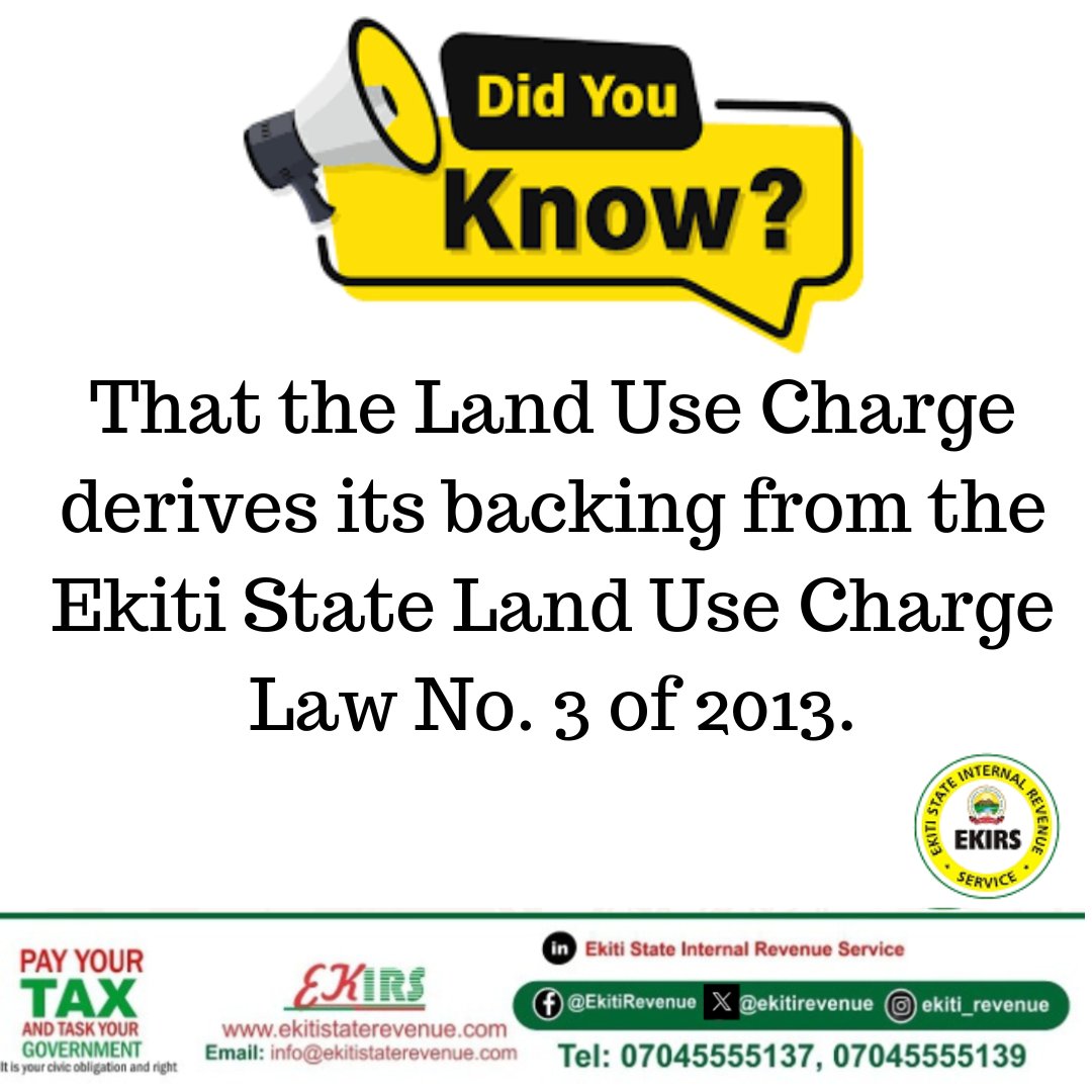 ekitirevenue's tweet photo. #LandUseCharge
#LUC
#EduTax https://t.co/VjPHT5Sqwf