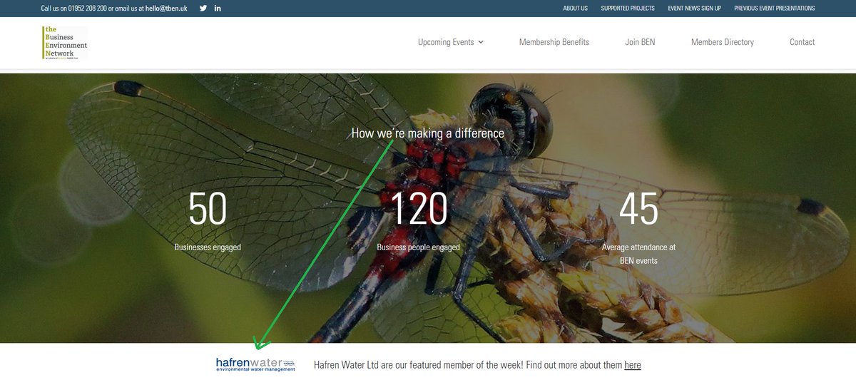 Congratulations to our TBEN member of the week <a href="/HafrenWater/">Hafren Water</a> 

Hafren Water advises on all aspects of environmental water management. They work at all scales, from individuals to some of the largest plcs in the UK.

Read more: tben.uk/members/hafren…
