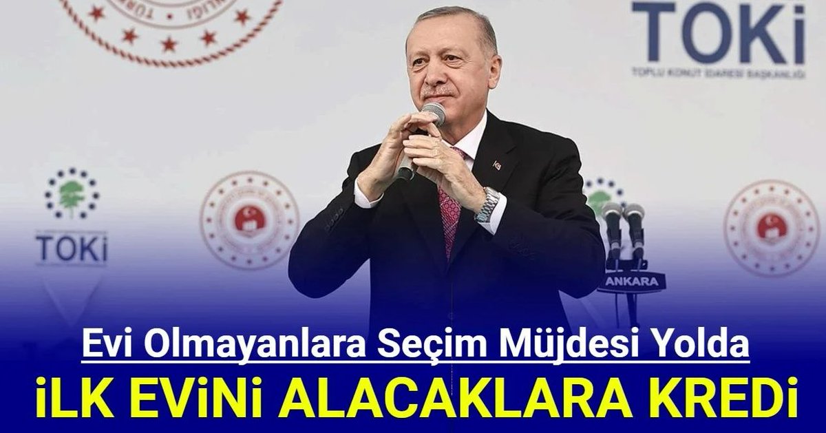 #SONDAKİKA 

💢 Evi Olmayan, İlk Evini Alacaklara Kamu Bankaları Konut Kredisi Verilecek.Detaylar Yazımızda.