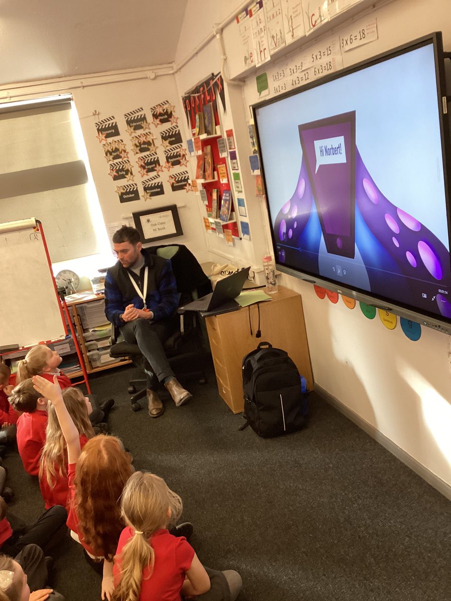 Oak class have enjoyed their very informative online safety session from <a href="/NCCcybersafe/">Online Safety and Wellbeing Officer</a> today. <a href="/CottinghamCofE/">Cottingham CofE</a> <a href="/MrScottHead/">Mr Scott</a>
