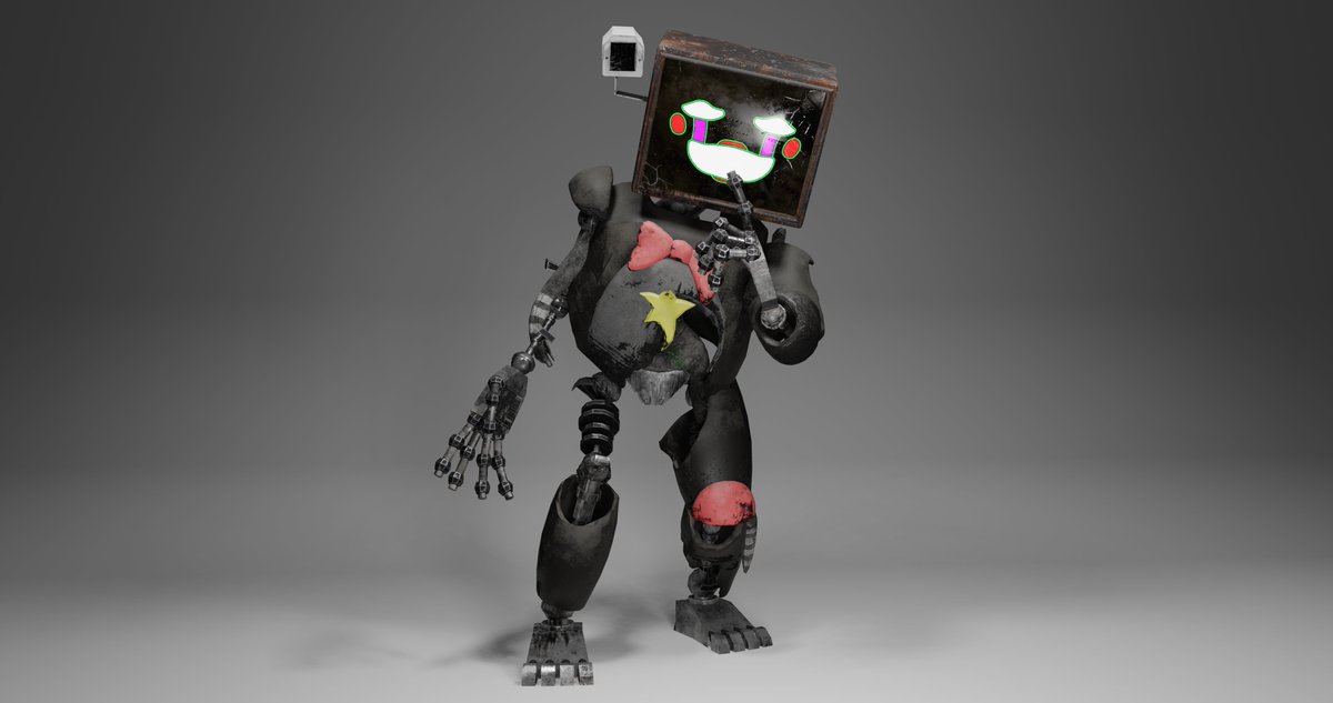 I made a ruined Lefty #fnaf #fnafoc #3dart #blender