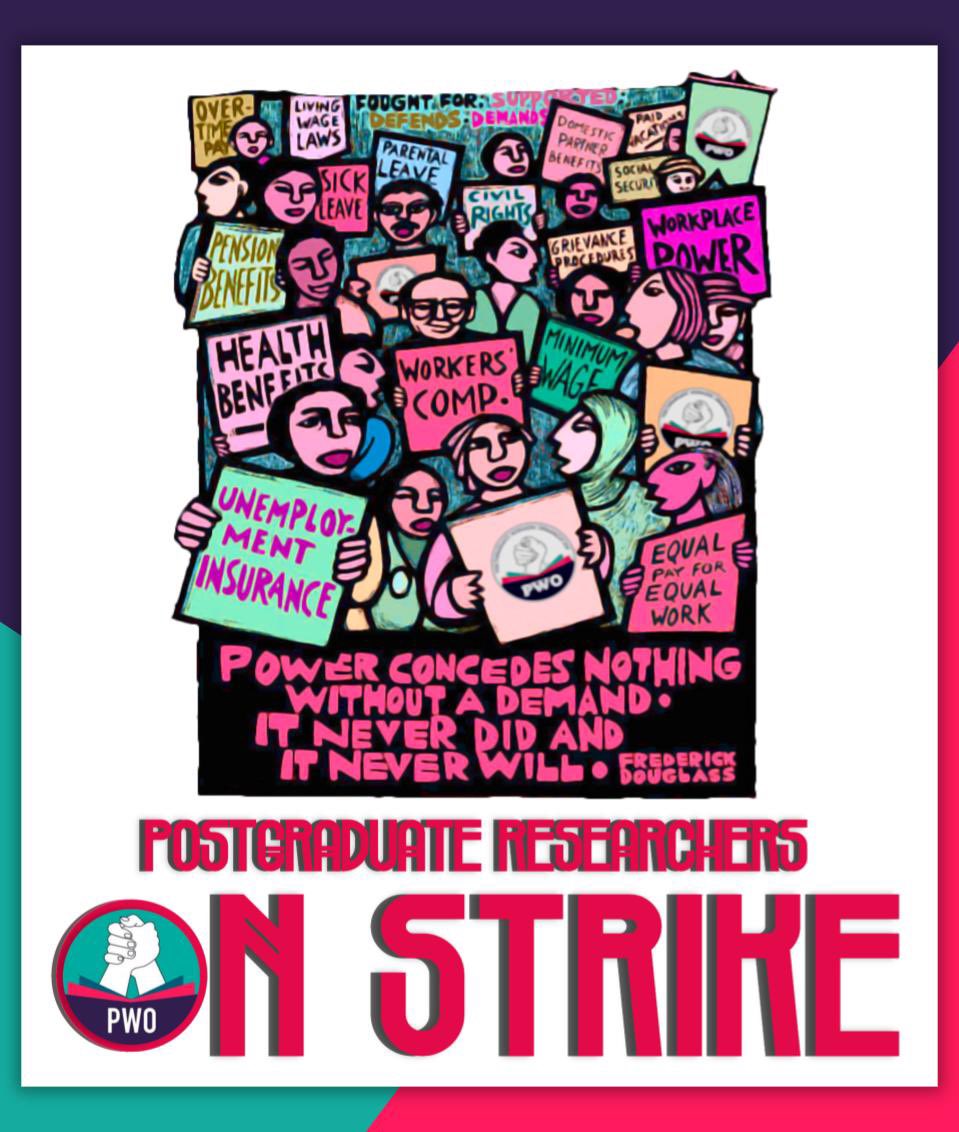 PWO_TCD's tweet photo. After two years of campaigning and protesting, PGR rights are still systematically overlooked in Trinity. We are preparing to go on strike. #PGR_STRIKE https://t.co/42FdiRLkft