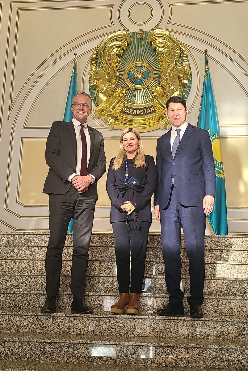 It has been a pleasure to discuss priorities of Kazakhstan-UNDP cooperation with @nrhartmann  UNDP Deputy Assistant Administrator & Deputy Regional Bureau Director for Europe & CIS. Expressed my appreciation to UNDP's programmatic activities & contribution to localize SDGs in 🇰🇿
